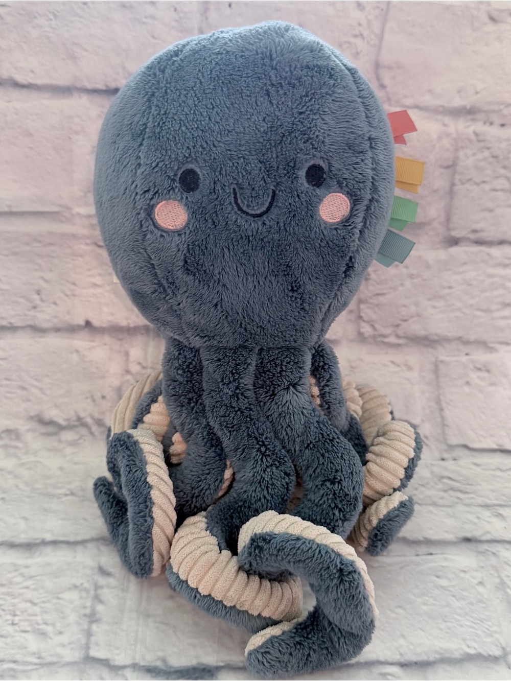 Itzy Ritzy Blue Octopus Plush 11"